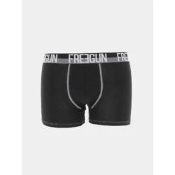 Pack 2 Boxers Ultra Stretch Gris Noir Homme - Freegun -Teddy Smith Magasin pack 2 boxers ultra stretch gris noir homme freegun 2