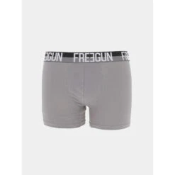 Pack 2 Boxers Ultra Stretch Gris Noir Homme - Freegun -Teddy Smith Magasin pack 2 boxers ultra stretch gris noir homme freegun 3