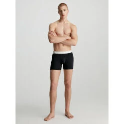 Pack 3 Boxers Brief Coton Stretch Noir Homme - Calvin Klein -Teddy Smith Magasin pack 3 boxers brief coton stretch noir homme calvin klein 3