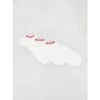Pack 3 Paires De Chaussettes Basses Logoté Blanc Homme - Hugo -Teddy Smith Magasin pack 3 paires de chaussettes basses logote blanc homme hugo