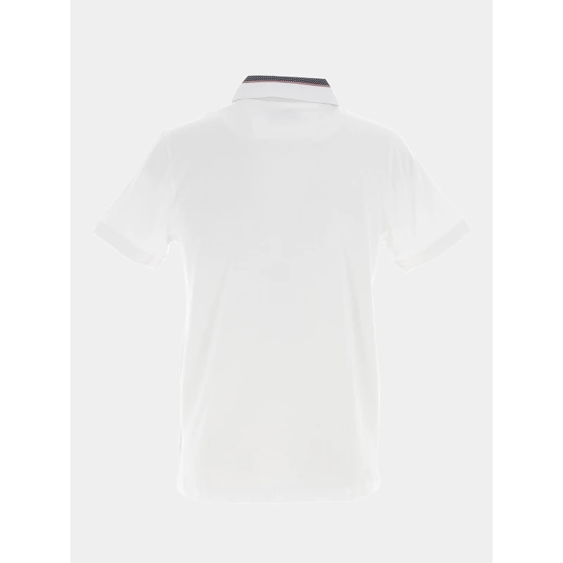 Polo Fast Col Pois Blanc Homme - Deeluxe 4 Polo Fast Col Pois Blanc Homme - Deeluxe – Image 2