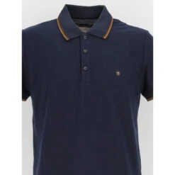 Polo Gac Uni Bleu Marine Homme - Benson & Cherry -Teddy Smith Magasin polo gac uni bleu marine homme benson cherry 2