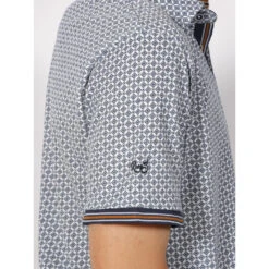 Polo Imprimés Allover Mosaïque Bleu Marine Homme - Rms 26 -Teddy Smith Magasin polo imprimes allover mosaique bleu marine homme rms 26 3