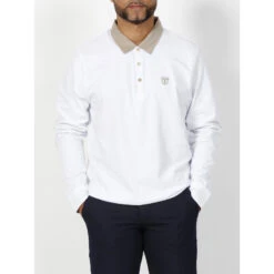 Polo Manches Longues Nara Blanc Homme - Izac