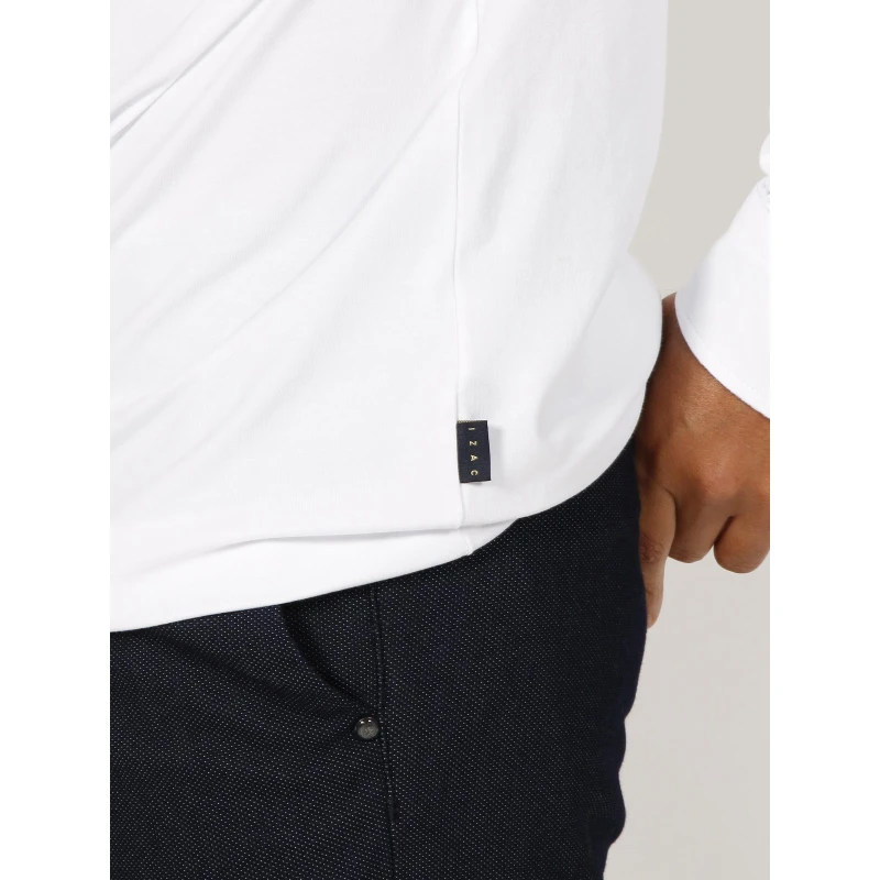 Polo Manches Longues Nara Blanc Homme - Izac 6 Polo Manches Longues Nara Blanc Homme - Izac – Image 4