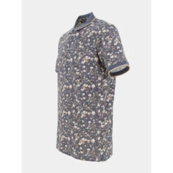 Polo Pasy Floral Noir Homme - Teddy Smith -Teddy Smith Magasin polo pasy floral noir homme teddy smith 2