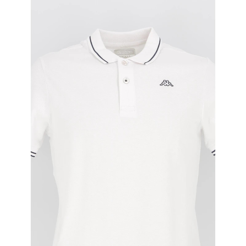 Polo Slim Ezio Corporate Blanc Homme - Kappa 6 Polo Slim Ezio Corporate Blanc Homme - Kappa – Image 4
