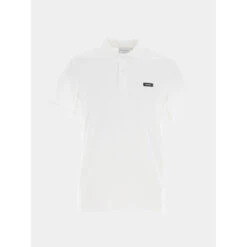 Polo Stretch Pique Blanc Homme - Calvin Klein