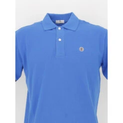 Polo Uni Pique Royal Bleu Homme - Serge Blanco -Teddy Smith Magasin polo uni pique royal bleu homme serge blanco 2