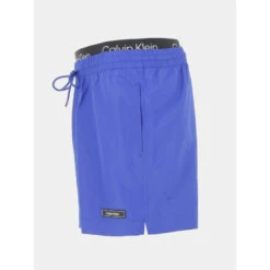 Short De Bain Double Ceinture Bleu Homme - Calvin Klein -Teddy Smith Magasin short de bain double ceinture bleu homme calvin klein 2