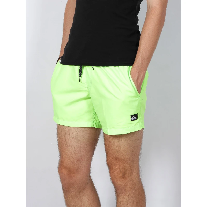 Short De Bain Everyday Volley Vert Fluo Homme - Quiksilver 3 Short De Bain Everyday Volley Vert Fluo Homme - Quiksilver