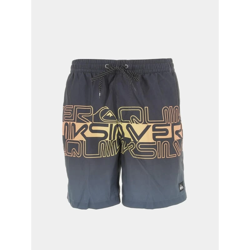 Short De Bain Everyday Wordblock Gris Homme - Quiksilver 3 Short De Bain Everyday Wordblock Gris Homme - Quiksilver