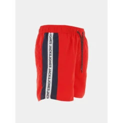 Short De Bain Fiji Rouge Homme - Jack & Jones -Teddy Smith Magasin short de bain fiji rouge homme jack jones 3