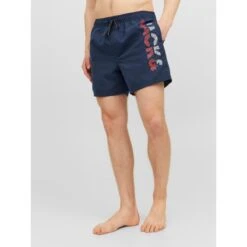 Short De Bain Fiji Splicelogo Bleu Marine Homme - Jack & Jones