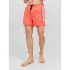 Short De Bain Fiji Splicelogo Orange Homme - Jack & Jones