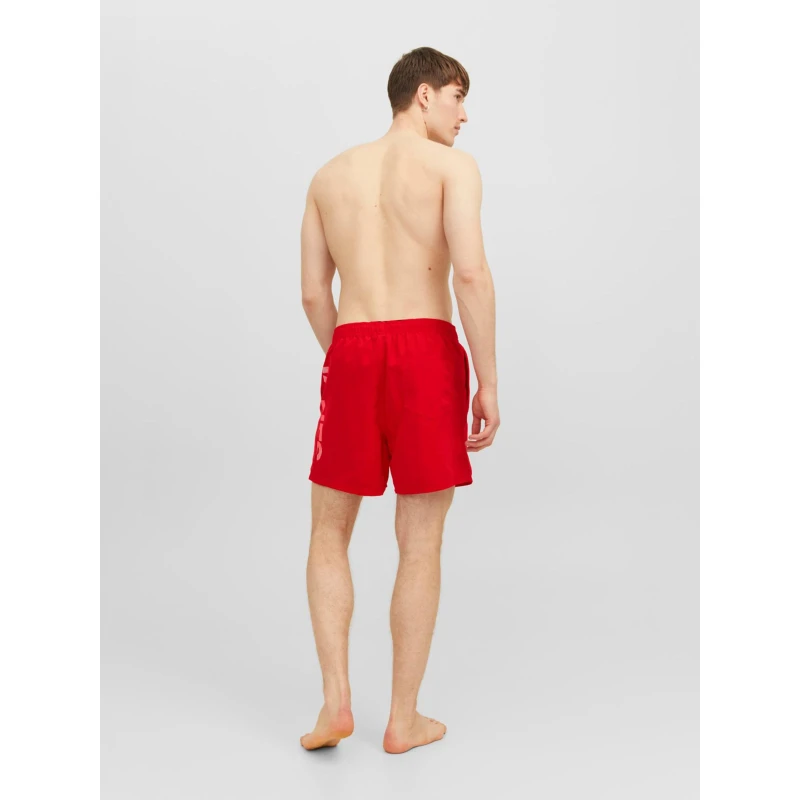 Short De Bain Fiji Splicelogo Rouge Homme - Jack & Jones 4 Short De Bain Fiji Splicelogo Rouge Homme - Jack & Jones – Image 2