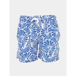 Short De Bain Imprimés Bleu Blanc Homme - Serge Blanco