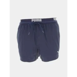 Short De Bain Logo Bleu Marine Homme - Puma