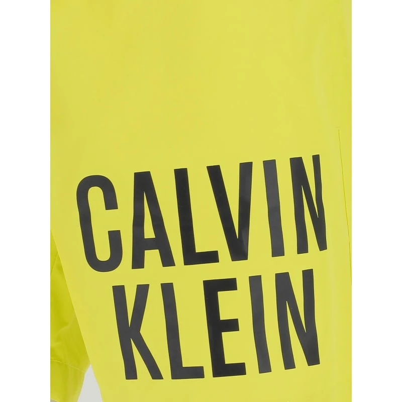 Short De Bain Medium Logo Jaune Homme - Calvin Klein 6 Short De Bain Medium Logo Jaune Homme - Calvin Klein – Image 4