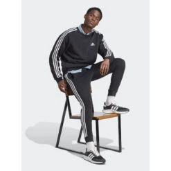 Sweat 3s Fl Basique Logo Brodé Noir Homme - Adidas 8 Sweat 3s Fl Basique Logo Brodé Noir Homme - Adidas -Teddy Smith Magasin sweat 3s fl basique logo brode noir homme adidas 2