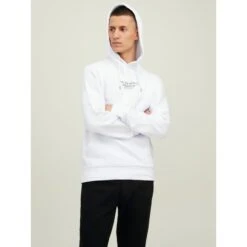 Sweat à Capuche Bluearchie Premium Blanc Homme - Jack & Jones