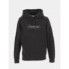 Sweat à Capuche Box Striped Logo Noir Homme - Calvin Klein -Teddy Smith Magasin sweat a capuche box striped logo noir homme calvin klein