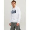 Sweat à Capuche Cologan Aw23 Blanc Homme - Jack & Jones