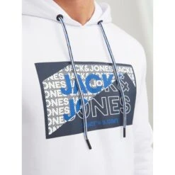 Sweat à Capuche Cologan Aw23 Blanc Homme - Jack & Jones -Teddy Smith Magasin sweat a capuche cologan aw23 blanc homme jack jones 2