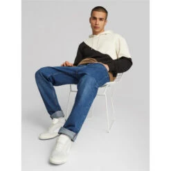 Sweat à Capuche Colorblock Cat Beige Marron Homme - Puma -Teddy Smith Magasin sweat a capuche colorblock cat beige marron homme puma 2