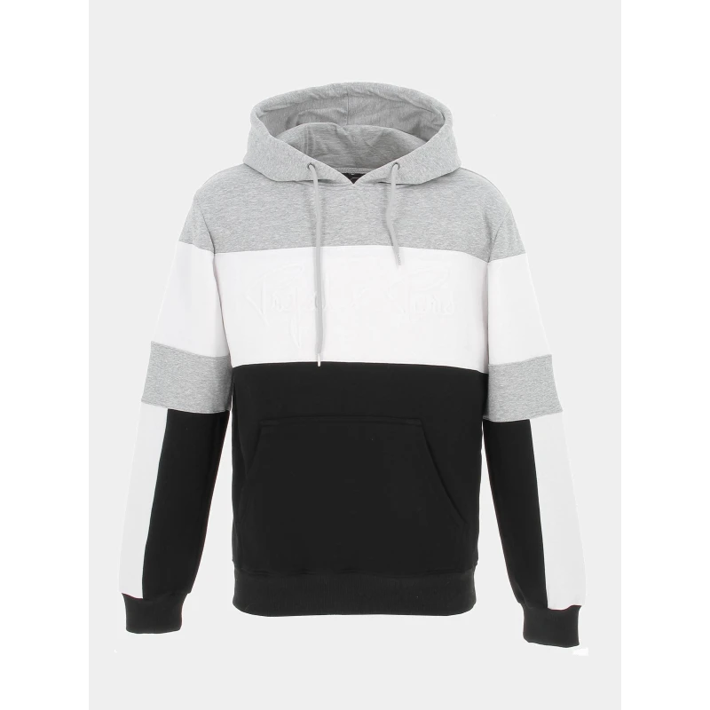 Sweat à Capuche Colorblock Noir/gris Homme - Project X Paris 3 Sweat à Capuche Colorblock Noir/gris Homme - Project X Paris