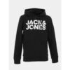Sweat à Capuche Corporate Logo Noir Homme - Jack & Jones -Teddy Smith Magasin sweat a capuche corporate logo noir homme jack jones