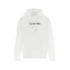 Sweat à Capuche Double Flock Logo Blanc Homme - Calvin Klein -Teddy Smith Magasin sweat a capuche double flock logo blanc homme calvin klein