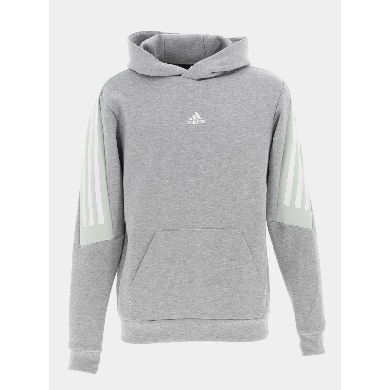 Sweat à Capuche Fi 3S Gris Homme - Adidas 3 Sweat à Capuche Fi 3S Gris Homme - Adidas
