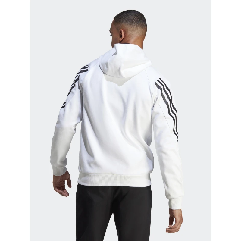 Sweat à Capuche Fi 3s Logo Badge Blanc Homme - Adidas 4 Sweat à Capuche Fi 3s Logo Badge Blanc Homme - Adidas – Image 2