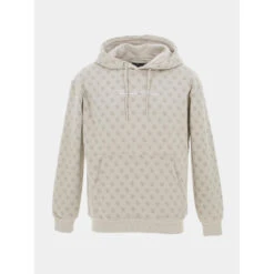 Sweat à Capuche Multi-logo Beige Homme - Project X Paris