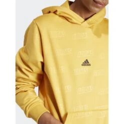 Sweat à Capuche Multi-logos Q4 Jaune Homme - Adidas 9 Sweat à Capuche Multi-logos Q4 Jaune Homme - Adidas -Teddy Smith Magasin sweat a capuche multi logos q4 jaune homme adidas 3