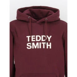 Sweat à Capuche Siclass Bordeaux Homme - Teddy Smith -Teddy Smith Magasin sweat a capuche siclass bordeaux homme teddy smith 1 2