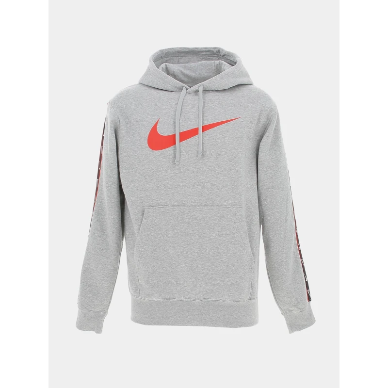 Sweat à Capuche Sportswear Repeat Gris Chiné Homme - Nike 3 Sweat à Capuche Sportswear Repeat Gris Chiné Homme - Nike