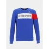 Sweat à Capuche Tricolore Crew Bleu Homme - Le Coq Sportif -Teddy Smith Magasin sweat a capuche tricolore crew bleu homme le coq sportif