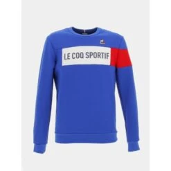 Sweat Ă Capuche Tricolore Crew Bleu Homme - Le Coq Sportif