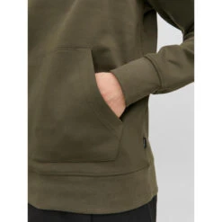 Sweat à Capuche Uni Sanchez Kaki Homme - Jack & Jones -Teddy Smith Magasin sweat a capuche uni sanchez kaki homme jack jones 3