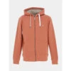 Sweat à Capuche Zippé Salet Orange Homme - Oxbow -Teddy Smith Magasin sweat a capuche zippe salet orange homme oxbow