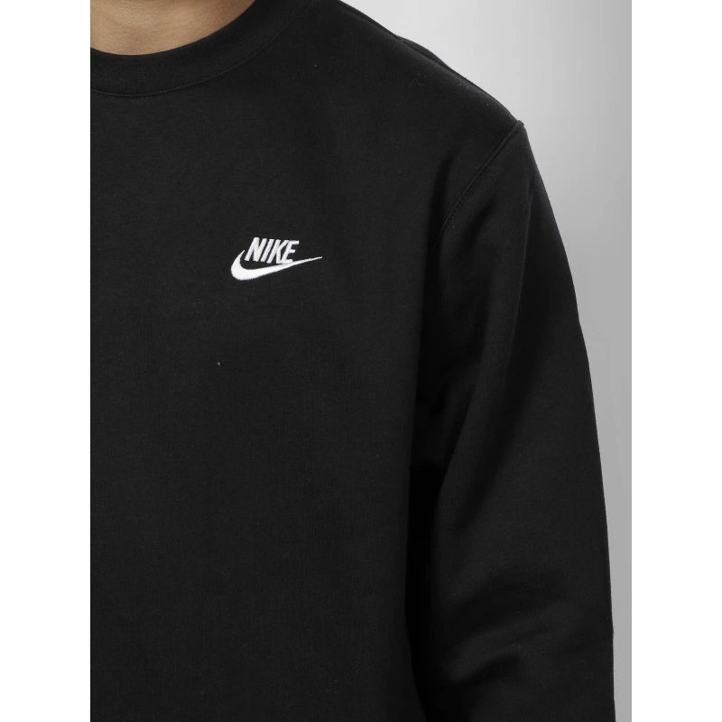 Sweat Crew Sportswear Club Noir Homme - Nike 6 Sweat Crew Sportswear Club Noir Homme - Nike – Image 4