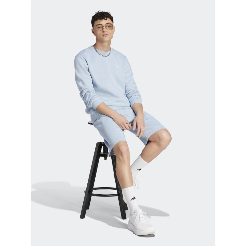 Sweat Feelcozy Logo Brodé Bleu Clair Homme - Adidas 4 Sweat Feelcozy Logo Brodé Bleu Clair Homme - Adidas – Image 3