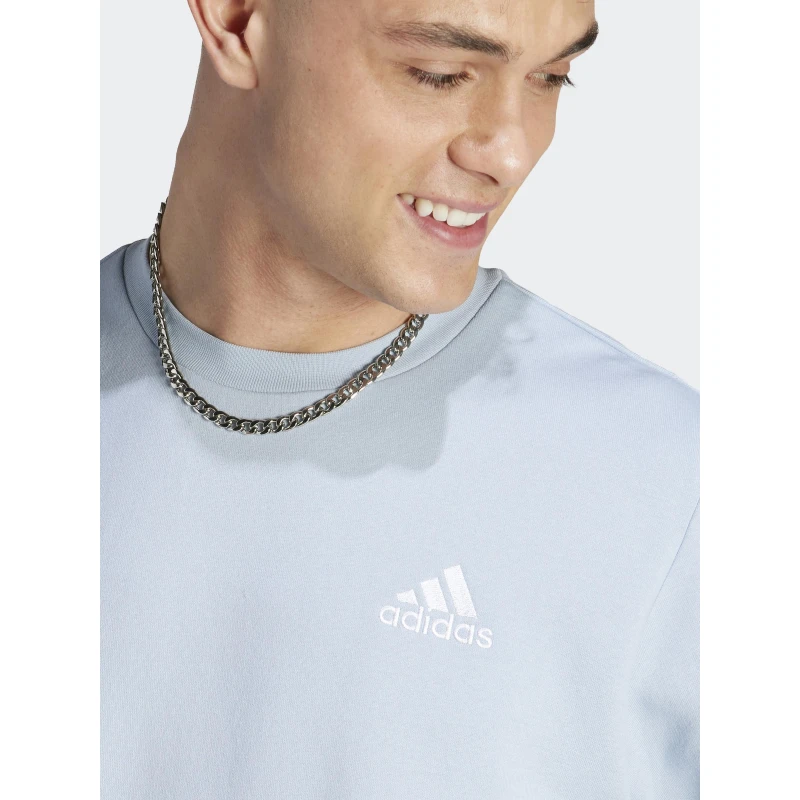 Sweat Feelcozy Logo Brodé Bleu Clair Homme - Adidas 5 Sweat Feelcozy Logo Brodé Bleu Clair Homme - Adidas – Image 4