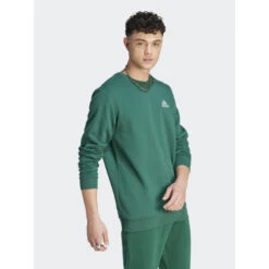 Sweat Feelcozy Logo Brodé Vert Homme - Adidas -Teddy Smith Magasin sweat feelcozy logo brode vert homme adidas 2