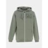 Sweat Zippé à Capuche Basement Vert Kaki Homme - Picture 2 Sweat Zippé à Capuche Basement Vert Kaki Homme - Picture -Teddy Smith Magasin sweat zippe a capuche basement vert kaki homme picture
