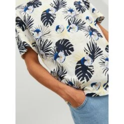 T-shirt à Fleurs Tulum Blanc Homme - Jack & Jones -Teddy Smith Magasin t shirt a fleurs tulum blanc homme jack jones 3