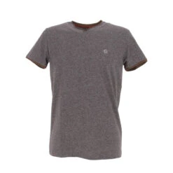 T-shirt Classic Chiné Marron Homme - Benson & Cherry