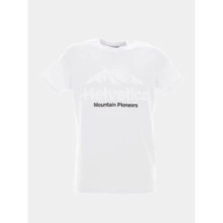 T-shirt Croisic 3 Blanc Homme - Helvetica